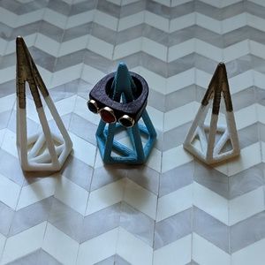 3D-Printed Ring Cones (set of 3)